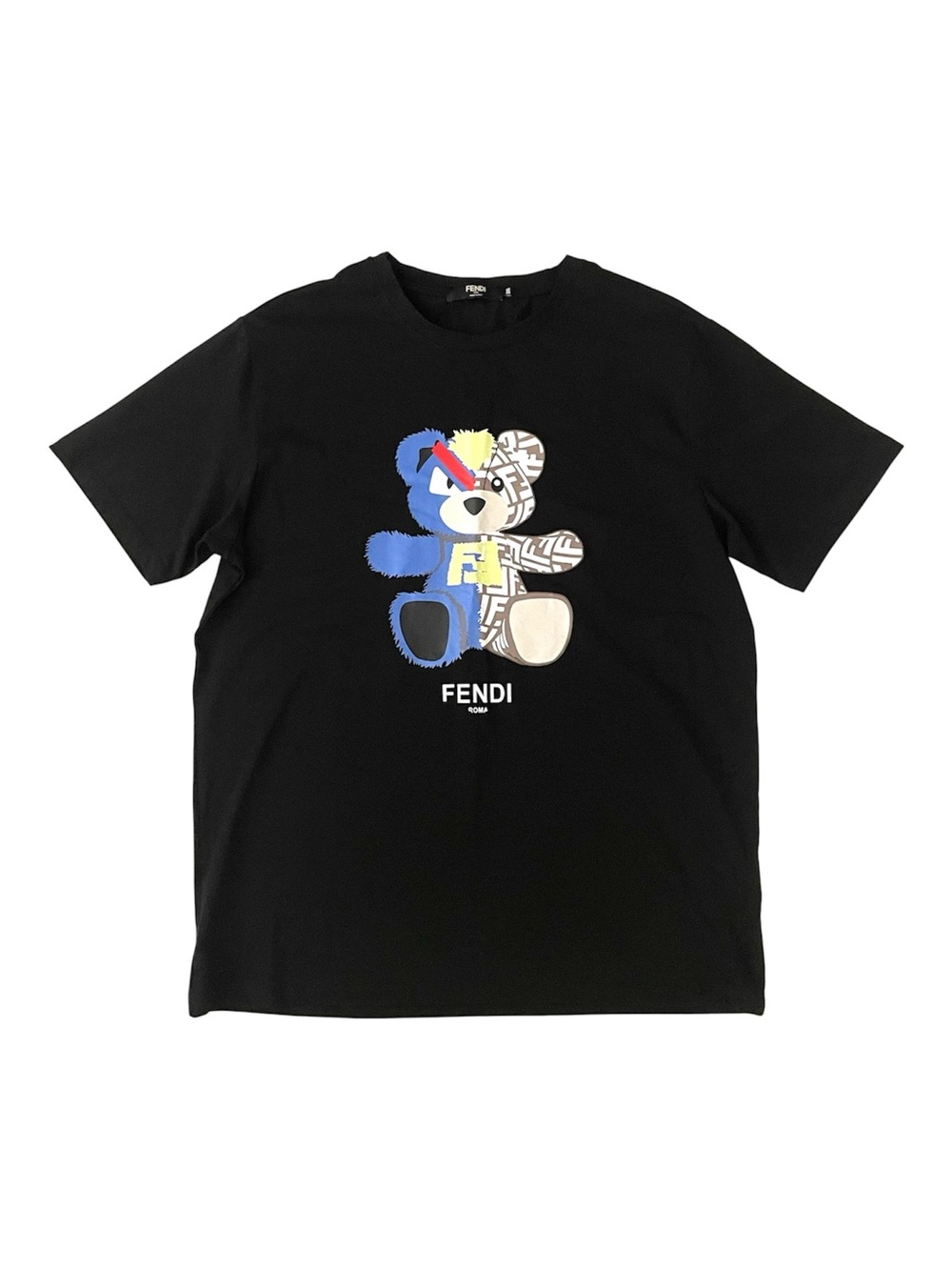 Split Bear Black Short Sleeve Tee Shirt Size XL